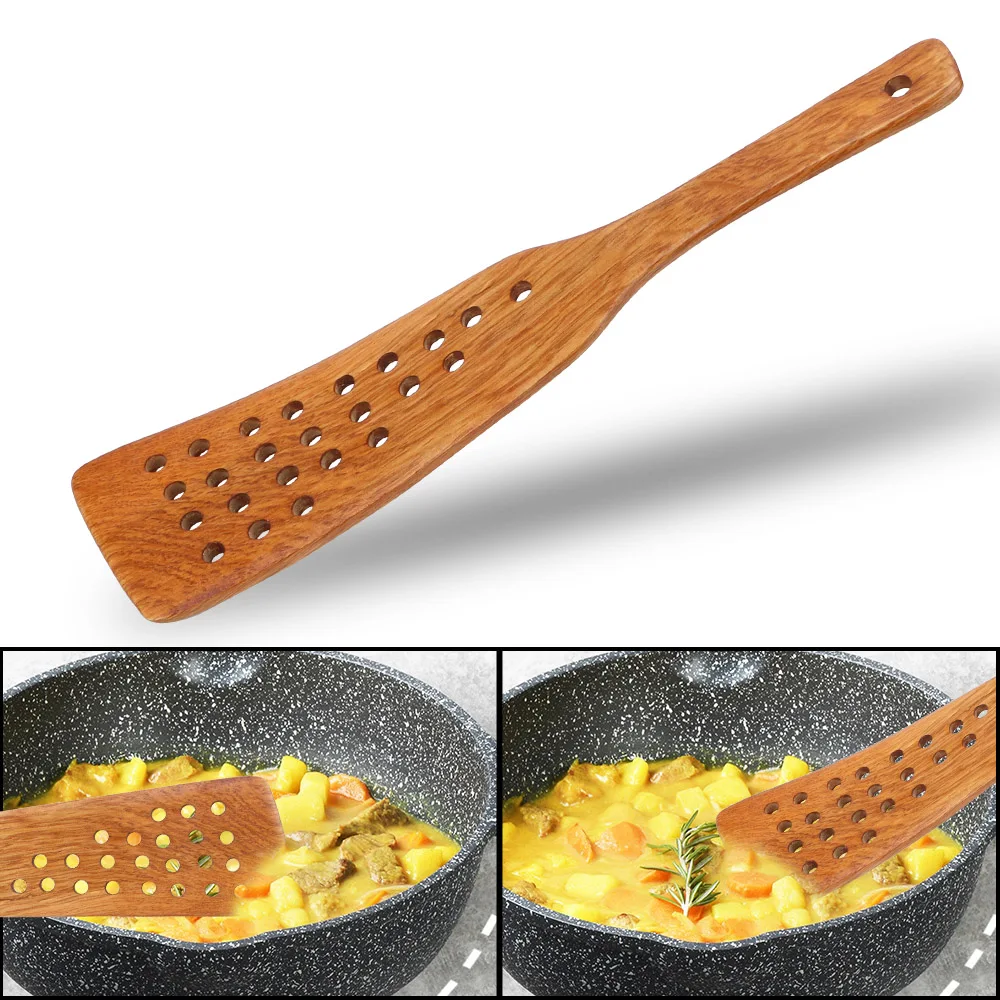 Hi Tech Kitchen Accessories - القلي ستيك مجرفة تصفية مجرفة غير