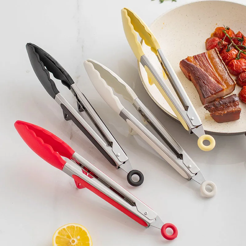 Hi Tech Kitchen Accessories - مشبك طهي من السيليكون مانع للإنزلاق