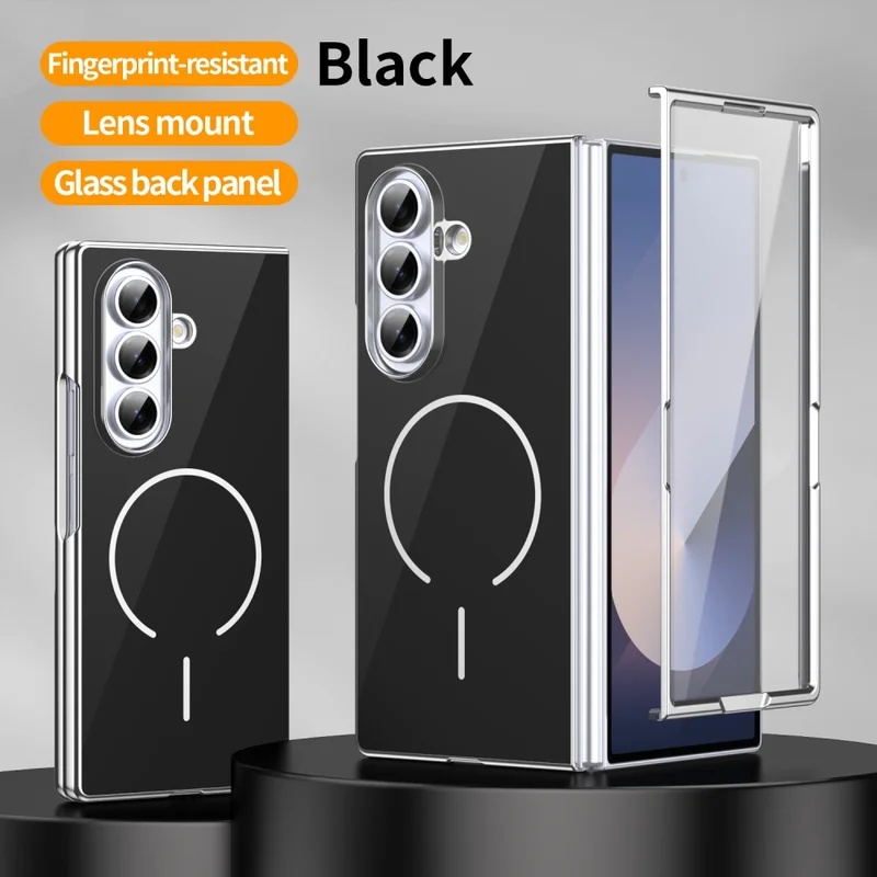 Tech Protect Accessories - حافظة هاتف زجاجية مغناطيسية قابلة للطي