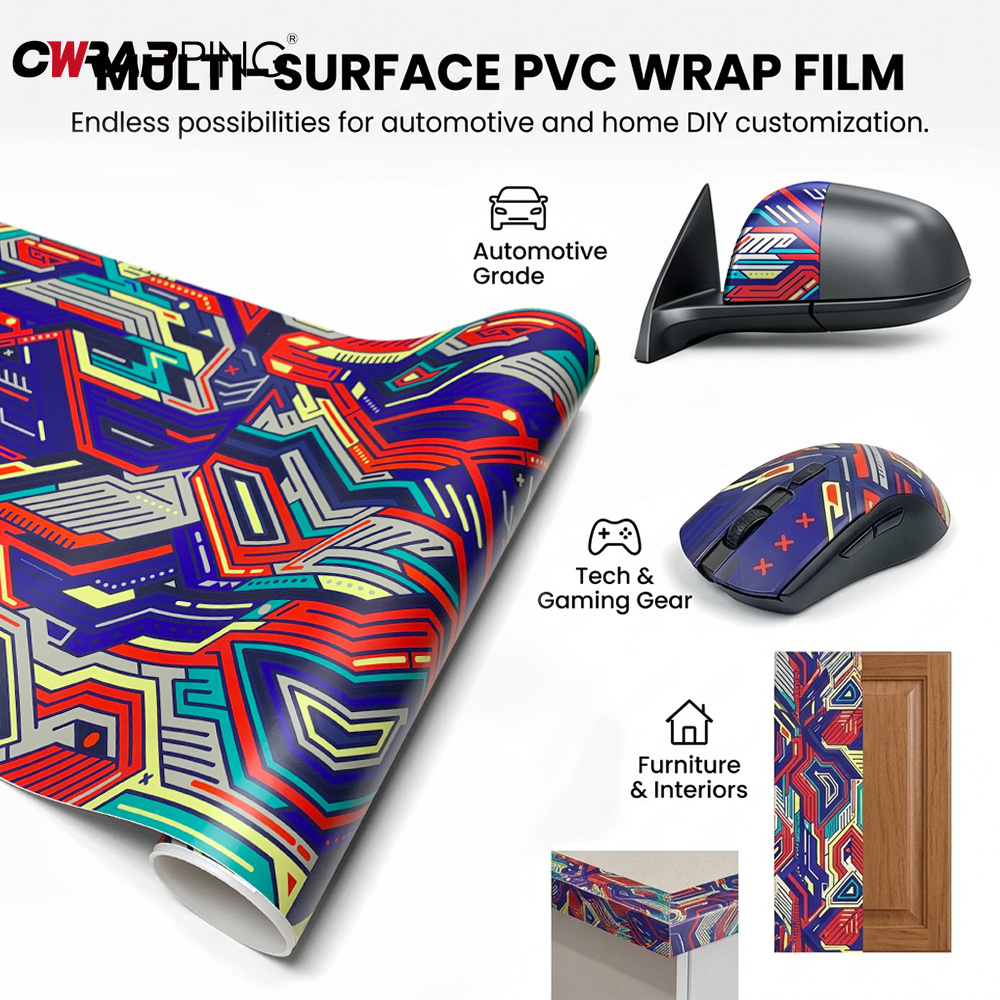 Accessories Tech Pack - فيلم تغليف فينيل بتصميم ريترو سايبر