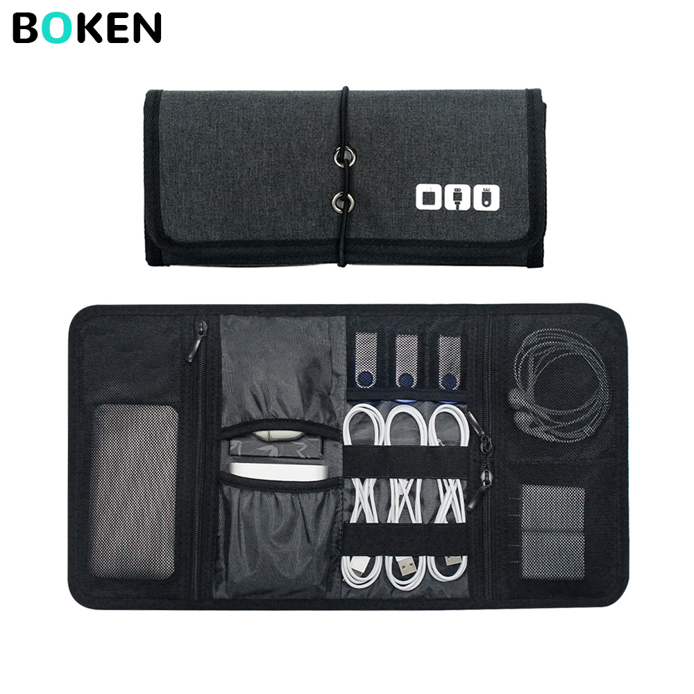 Tech Accessories Case - حقيبة تنظيم الإلكترونيات، حافظة لتخزين الكابلات،