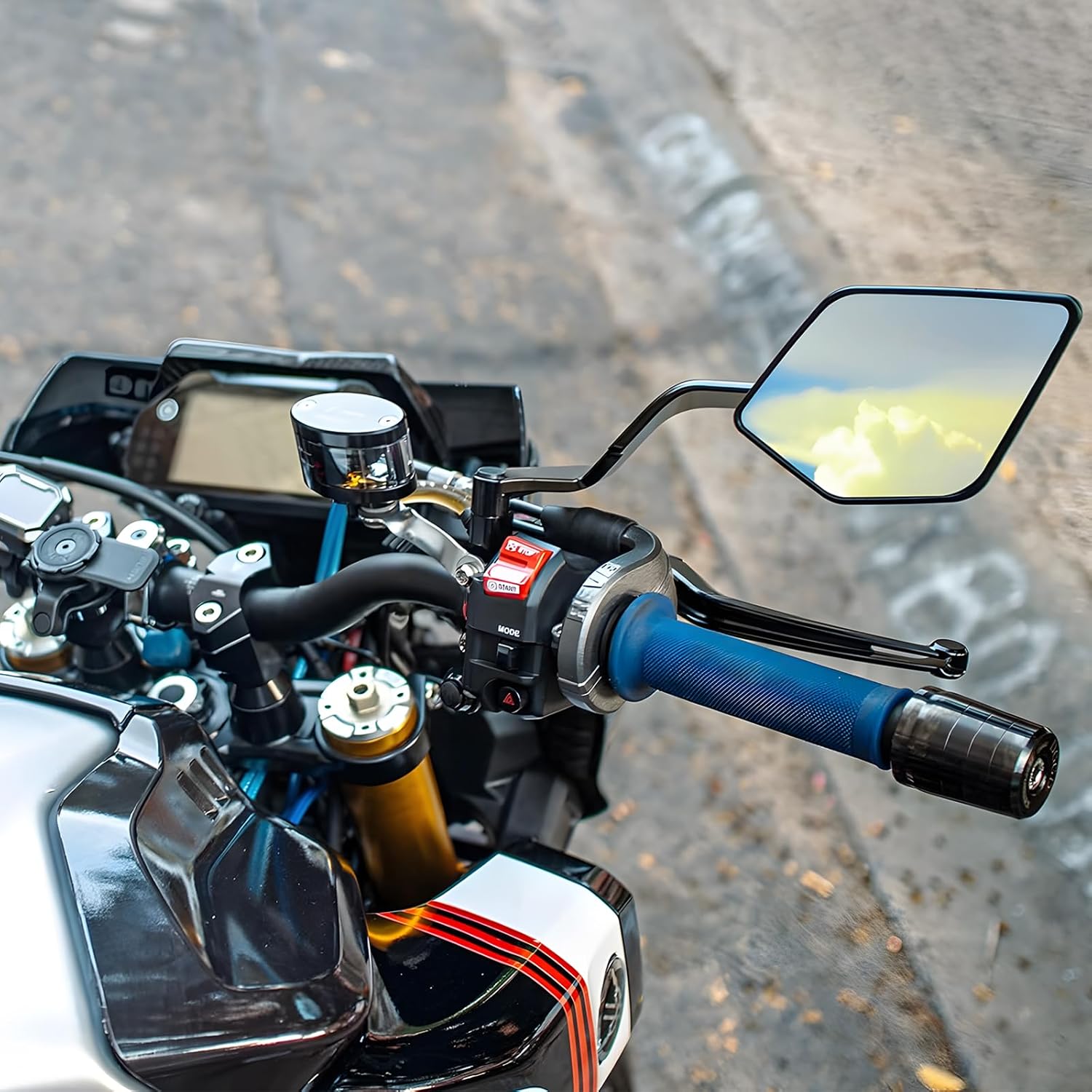 Xmax Tech Max Accessories - دراجة نارية المرايا الشبح ماكس مجموعات