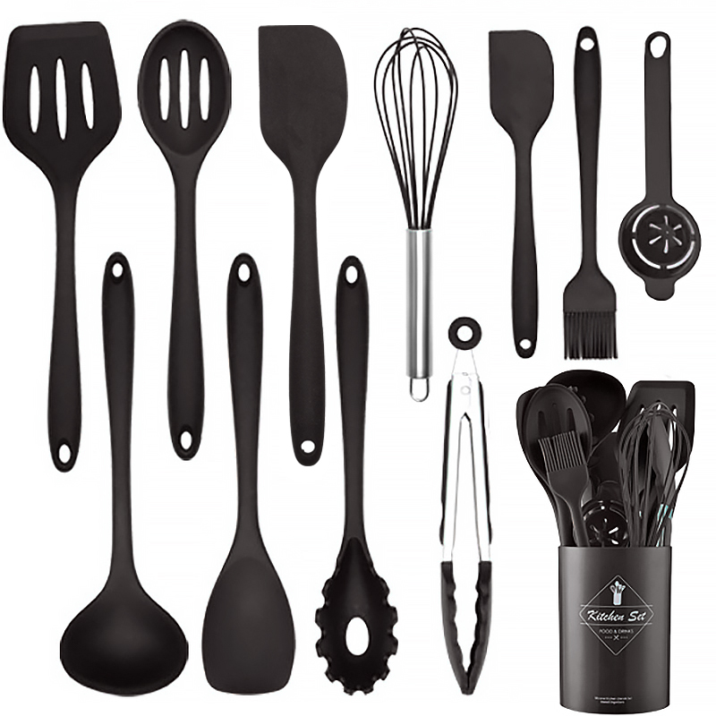 12 قطعة سيليكون أواني الطبخ غي - مراجعة Hi Tech Kitchen Accessories وسعره